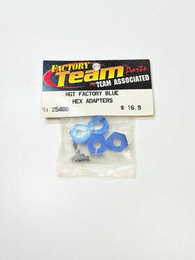 25400 Team Associated Mgt Factory Blue Hex Drive Wheel Adapters Rc Part
