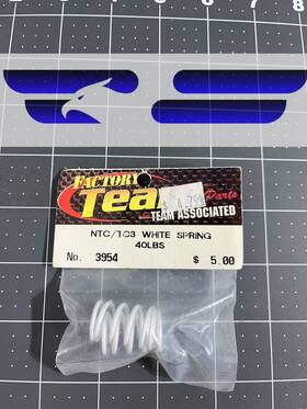 3954 Team Associated White Spring 40lbs