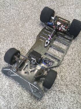 Rc10l3 Team Associated Vintage Pan Car On Road Pancar Graphite Chassis