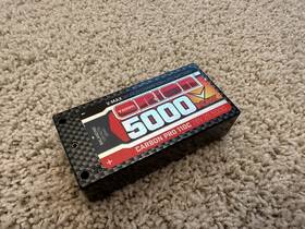 Ori14076 Team Orion Lipo Carbon Pro V-max 2s 4mm Shorty Pack 110c 7.6v/5000mah -