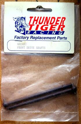Ad2487 Thunder Tiger Front Drive Shafts New Old Stock Discontinued