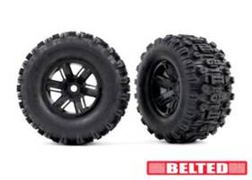 Tra7871 Traxxas 020334787101 T&w X-maxx Black Wheel Maxx At Tire