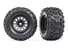 Tra7876 Traxxas 020334787606 Tires And Wheels Xrt Rc Black Wheel Sledgehammer X-maxx 1/5