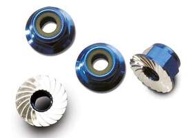 Tra1747r Traxxas Aluminum Nuts - Blue-anodized. Huge Saving