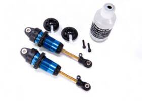 Tra7461 Traxxas Shocks Gtr Long Blue-anodized Ptfe-coated Bodies