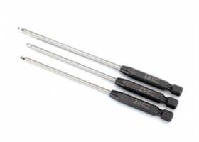 Tra8716x Traxxas Speed Bit Set Hex Driver 3-piece Ball-end 2.0mm 2.5mm 3.0mm 1/4 Inch Drive