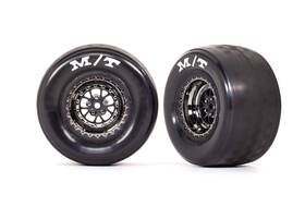 Tra9475x Traxxas Tires And Wheels Assembled Glued Weld Black Chrom