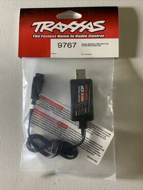 Tra9767 Traxxas Charger Id Balance Usb 2-cell 7.4 Volt Lipo With Connector Only New