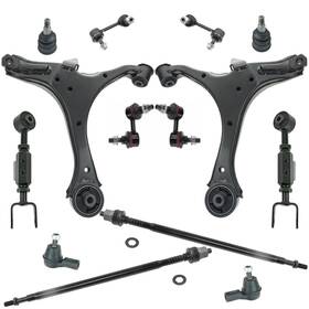 Trq Psa65842 Front And Rear Steering Suspension Kit Ball Joint Control Arm Sway Bar