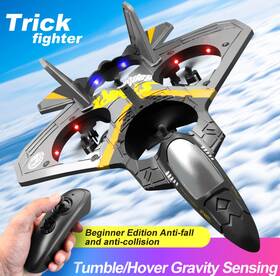 4d-v17 V17 Drone Goolrc Rc Aircraft Raptor 6ch 4 Motor Gravity Sensing Stunt 2 Batteries