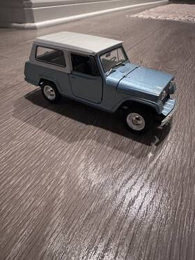 We24117hb Welly S Truck Jeep Commando Hard Top Light Blue 1 24 -