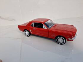 We2451r Welly Fr- Ford Mustang Coupe 1964 Red 1 24 -