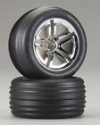 Trac7594 Wheels " Ribbed 2.8 Allas Traxxas Tires Ass. 2 Twin-spoke