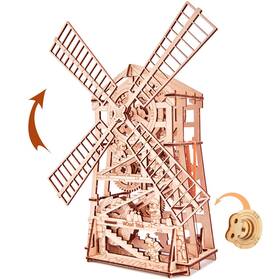 Wood Trick 5411416004608 Windmill Rotating Mechanical Model - 3d Wooden Puzzles For Adults