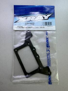 Xra371162 Xray X12ft23 Alu Rear Pod Lower Plate 2.0mm - 7075 T6 371162