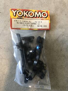 Ze-116sla Yokomo Ze-116 New Hg Radio Plate Support L 70-75 Blue Alum. For Gt-4