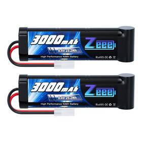 Zeee 763231182371 8.4v 3000mah Nimh Battery High Power Rc With Tamiya Plug For