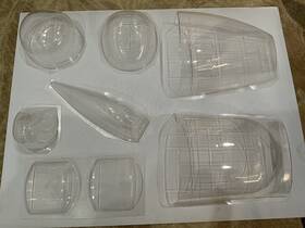 B251013 Ziroli Complete Canopy Set For The B-25 101 Inch Plan New