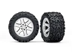 TRA6774R Traxxas Rxt 2.8" Satin Chrome Wheels & Talon Ext Tires (2). Fixed Price $26.95.