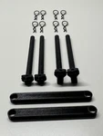 Tamiya Tt 02 Body Posts & Support Braces With Pins. Fixed Price $15.00.