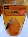 Du-bro Cat. No. 299 Nip! 3" Dia., 2-BLADE Spinner Yellow. Fixed Price $5.99.