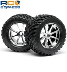 Racing Mounted Goliath Tires Blast Wheels Chrome (2) HPI4727. Fixed Price $76.10.