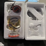 Franklin Mint Harley Davidson Dyna Wide Glide Pocket Watch W/stand, Pouch. Fixed Price $175.00.