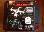 World Tech Toys 2.4GHZ 4.5 Supernova Spy Quad-drone Camera Remote Control. Fixed Price $140.00.