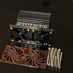 Dual Cooling 40MM Fan Mount Arrma 6S Kraton Infraction Felony Notorious. Fixed Price $20.00.