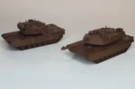 Pack Ho Scale M1A2 Abrams Tank Moveable Turret- 1:87 Dark Brown. Fixed Price $16.99.
