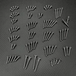 Wurks R1B Silver Titanium Upper Screw Kit - Carpet. Fixed Price $165.99.