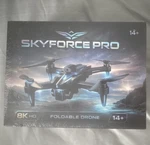 Sky Force Pro 8K Hd Foldable Drone, 24 Min Flight, 1500M Range, App/rc. Fixed Price $199.00.