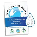 Terraslate Copy Paper Waterproof Laser Printer Rain Weatherproof 5 Mil A4 210.... Fixed Price $43.82.