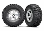 Traxxas 5881X Kumho Venture Mt Tire W/sct Front Wheel (2) (satin Chrome). Fixed Price $22.95.