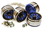 2.2X1.5-IN. Machined High Mass Wheel (4) W/14MM Offset Hubs For 1/10 Crawler. Fixed Price $77.99.