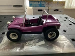 Vintage Purple Flower Cox Gas Powered Dune Buggy .049 Engine W/original Box. Fixed Price $245.95.