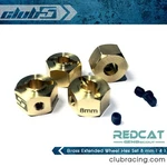 Brass Extended Wheel Hex Set Mm ( 4 ) For Redcat GEN8 / Wendigo. Fixed Price $19.99.