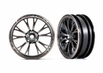 Front Weld Satin Black Chrome Wheels Traxxas Drag Slash TRA9472A. Fixed Price $14.00.