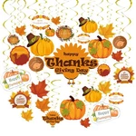 Goer 30 Pcs Thanksgiving Hanging Swirls For Party Supplies Decor.... Fixed Price $22.39.