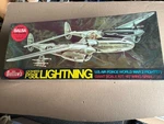 Guillows Kit 2001 P-38L Lightning 1:16 Scale Balsa Wood 40" Wing Span New. Fixed Price $100.00.