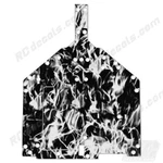Losi Baja Chassis Plate Protector Thick Graphics - Flames Grey LOS231010. Fixed Price $19.95.