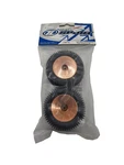 Losi Rear Step Pin Tires On Copper Colored Wheels For Mini Baja Nos #LOSB1193. Fixed Price $108.00.
