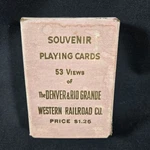 Vintage Denver Rio Grande Western Railroad Souvenir Playing Cards. Fixed Price $29.95.