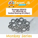 Durango V3, DEX410R - 24 Pcs Rubber Sealed Bearings Kit. Fixed Price $23.99.