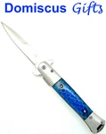 9" New Falcon Blue Silver Honeycomb Pocket Folding Knife Sport Knives KS1111BL. Fixed Price $11.00.