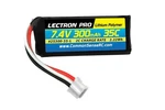 Common Sense Rc Lectron Pro 7.4V 300MAH 35C Lipo Battery W/ Umx Connector. Fixed Price $10.99.