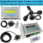 Lcd Single/dual Axis Solar Tracker Controller W/ Wind Sensor Diy System Ig. Fixed Price $28.49.
