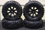 Mule Pro Fxt 26" Bighorn Radial Atv Tire & 14" Spyder Blk Wheel Kit KAW11K M917. Fixed Price $1459.95.