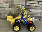 Vtg Radio Shack Baja Screamer Quad Rc W/ Rider Remote No Charger Untested Read. Fixed Price $39.99.