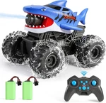 Monster Truck Amphibious Remote Control Car,shark Waterproof Rc Stunt Cars Toy. Fixed Price $36.99.